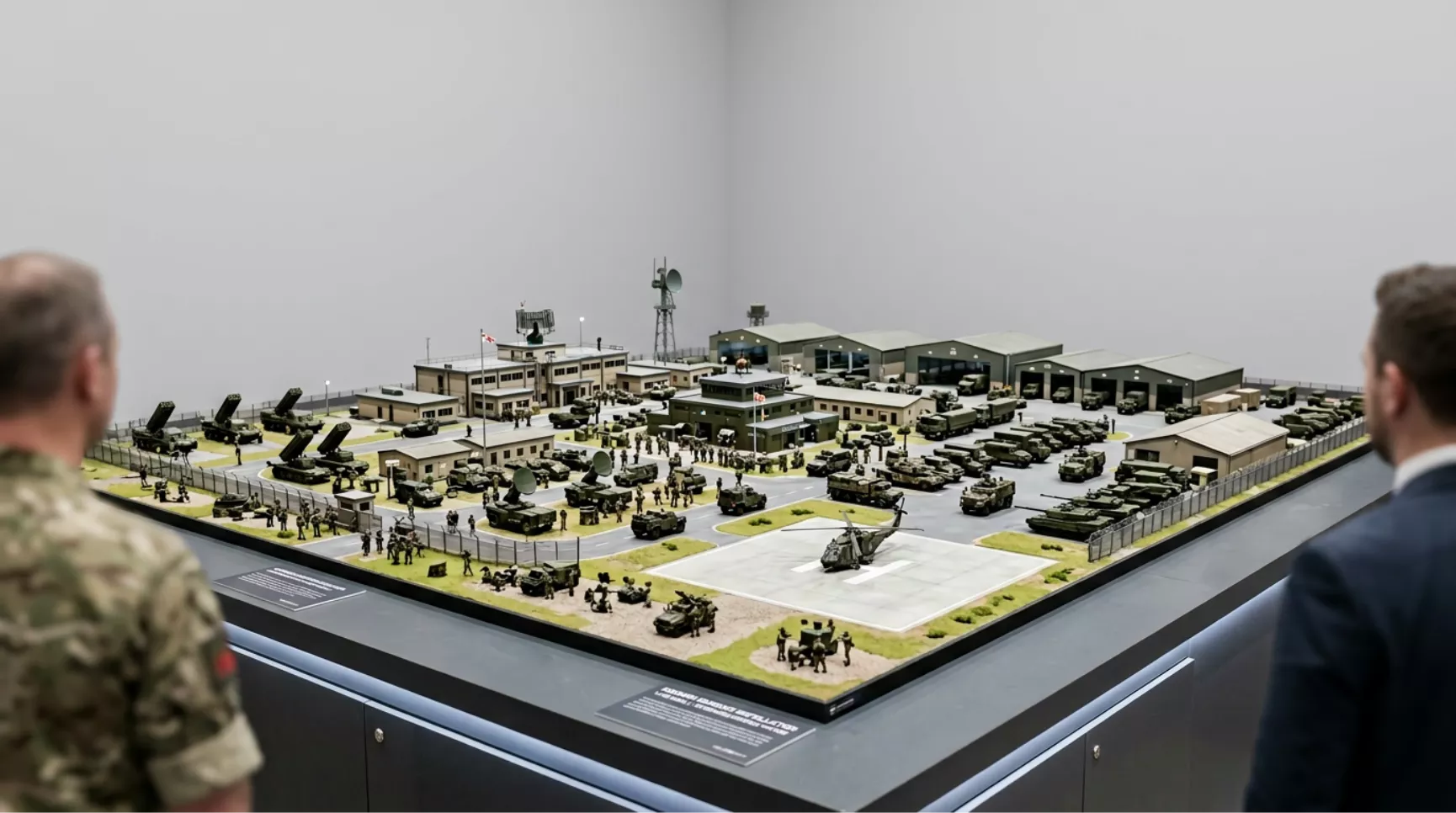 Miltary base at defene exhibition