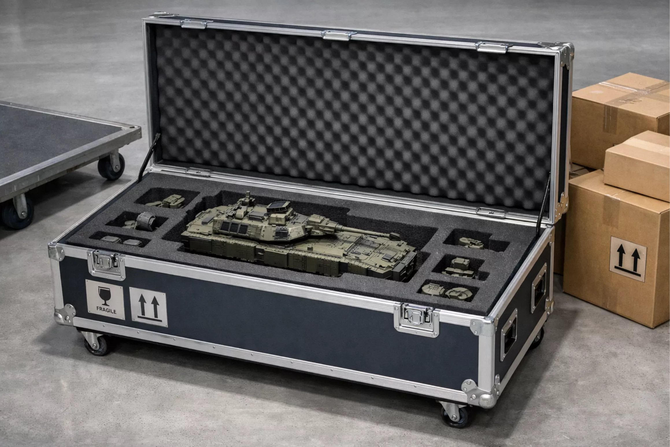 transporting exhibition models safely